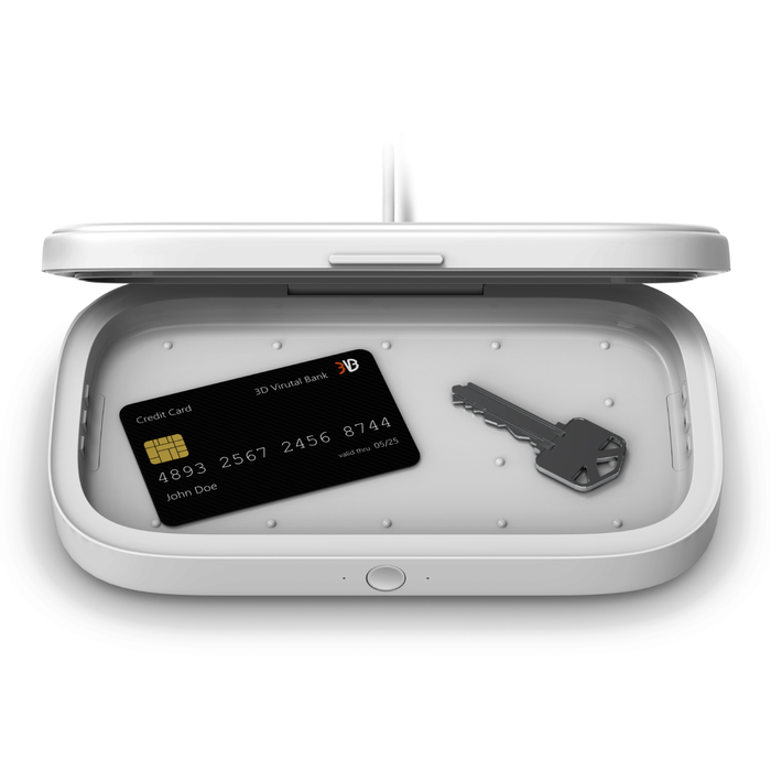 UV Sanitizer + Wireless Charger, White, hi-res